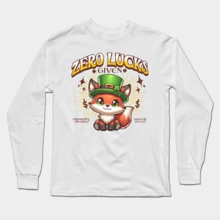 Zero Lucks Given St Patrick's Day Long Sleeve T-Shirt